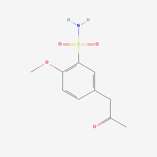 5-Acetonyl-2-Methoxybenzenesulphonamide structure